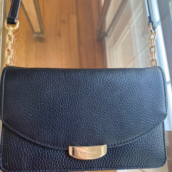 Kate Spade Black Clutch with shoulder strap - Picture 2 of 4